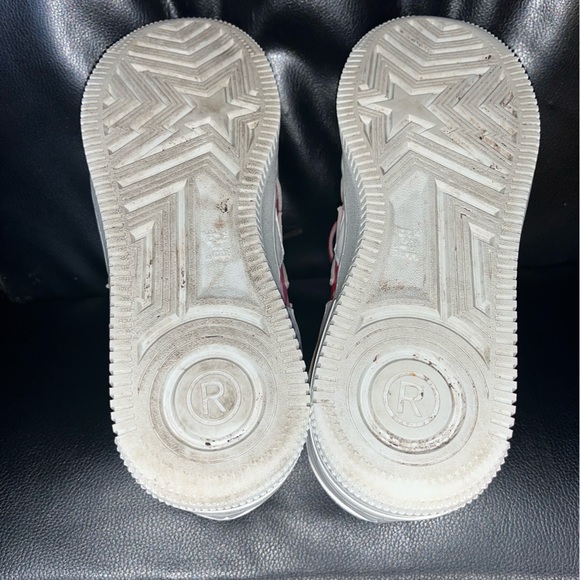 A BATHING APE Bape Sta Icon ABC Camo Shoes Womens Size 8 Pink - Picture 7 of 8